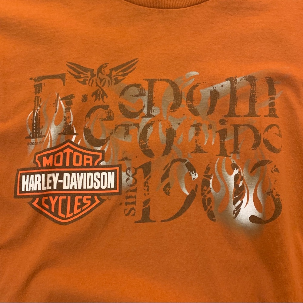 Harley Davidson Freedom to Ride Long Sleeve Shirt Mens Large - Picture 7 of 11